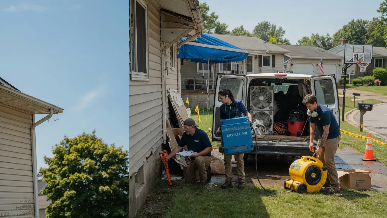 Ceiling Leak Cleanup in Johnson City, NY near me